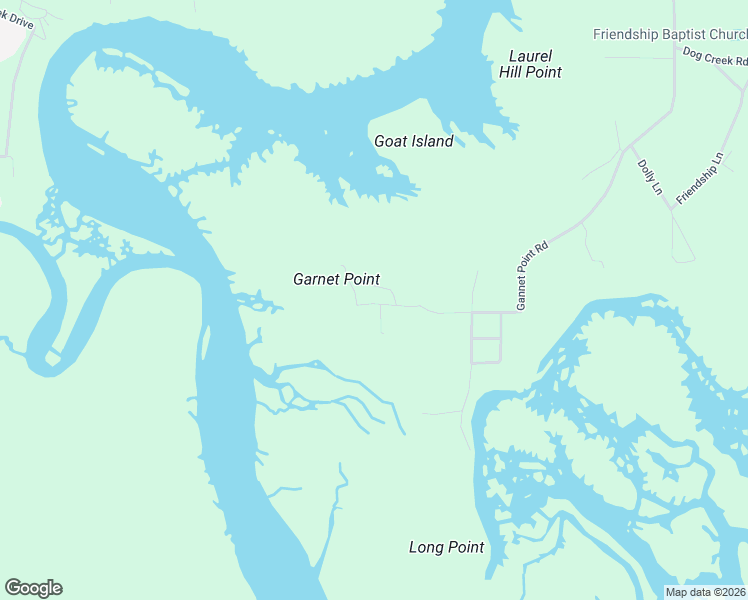 map of restaurants, bars, coffee shops, grocery stores, and more near 14 Palm Point Road in Beaufort