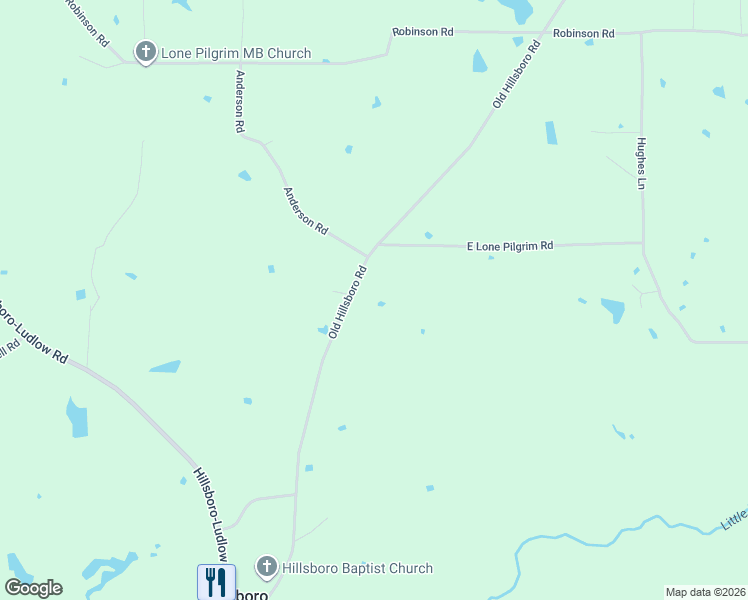 map of restaurants, bars, coffee shops, grocery stores, and more near 7603-8133 Old Hillsboro Road in Forest
