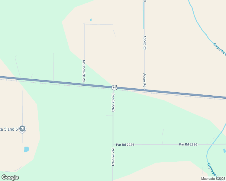 map of restaurants, bars, coffee shops, grocery stores, and more near U.S. 80 in Rayville