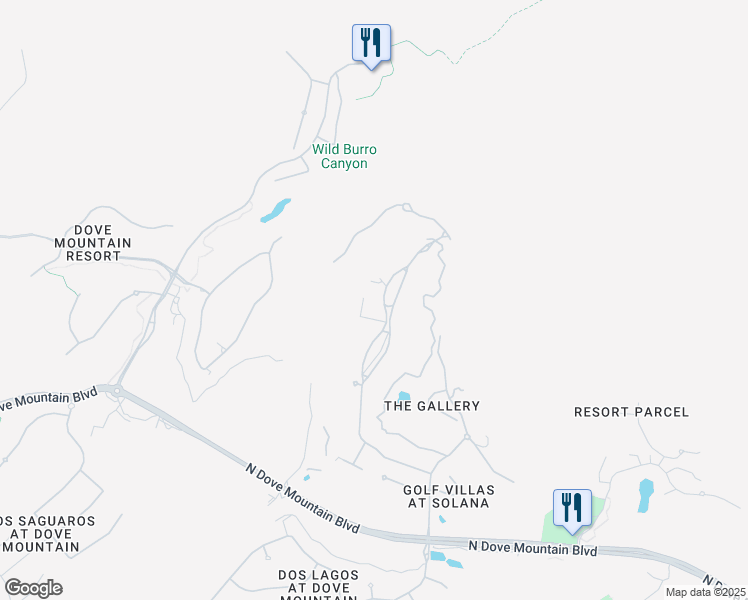 map of restaurants, bars, coffee shops, grocery stores, and more near 14537 North Sunset Gallery Drive in Marana