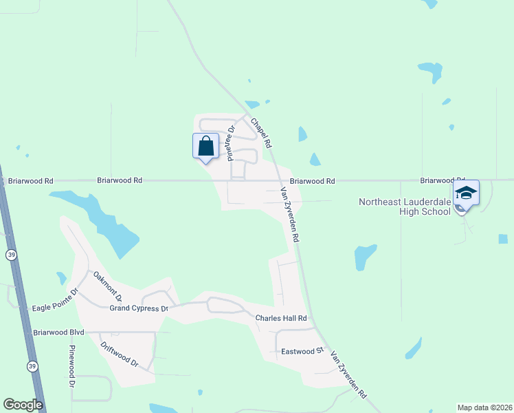 map of restaurants, bars, coffee shops, grocery stores, and more near 376 North Point Drive in Meridian