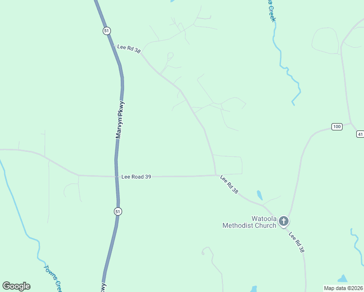 map of restaurants, bars, coffee shops, grocery stores, and more near 2343 Lee Road 39 in Opelika