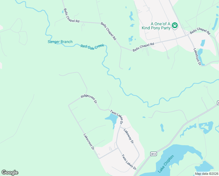 map of restaurants, bars, coffee shops, grocery stores, and more near 208 Ridgecrest Drive in Waxahachie