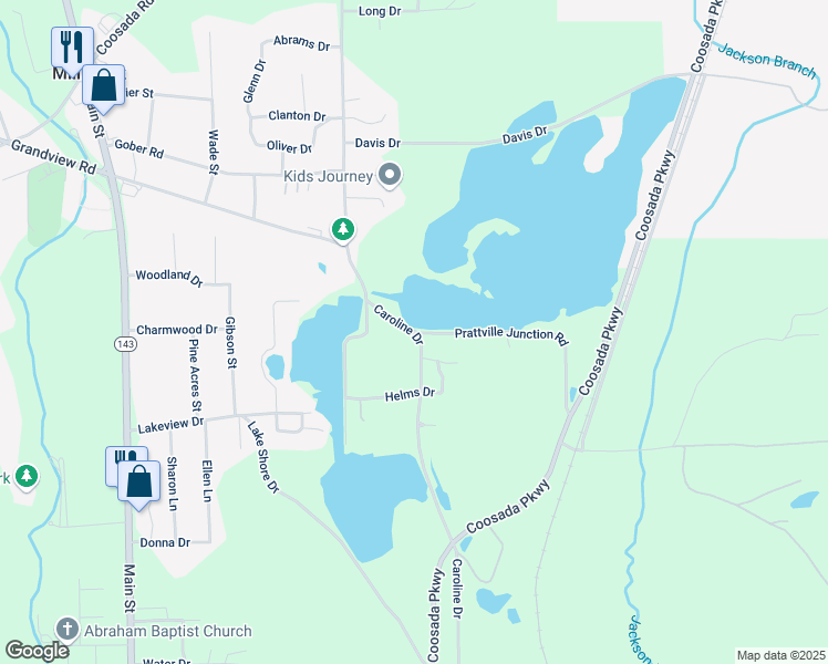 map of restaurants, bars, coffee shops, grocery stores, and more near 14 Prattville Junction Road in Millbrook