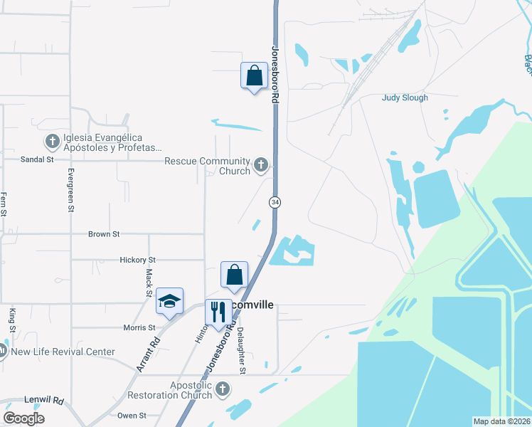 map of restaurants, bars, coffee shops, grocery stores, and more near 1940-1984 Jonesboro Road in West Monroe