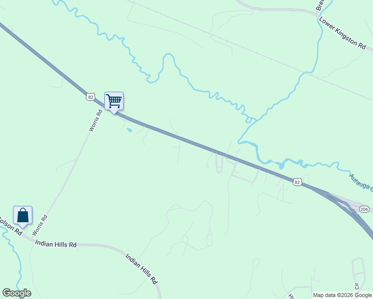 map of restaurants, bars, coffee shops, grocery stores, and more near 1411 Alabama 6 in Prattville