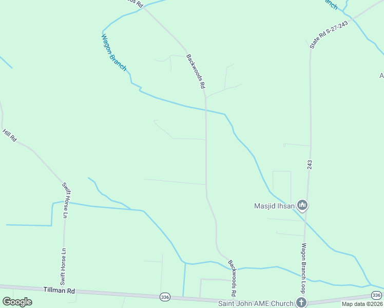 map of restaurants, bars, coffee shops, grocery stores, and more near State Road S-27-110 in Ridgeland