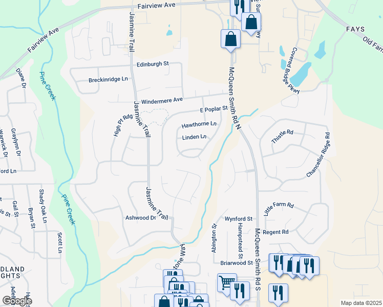 map of restaurants, bars, coffee shops, grocery stores, and more near 1620 Hawthorne Street in Prattville