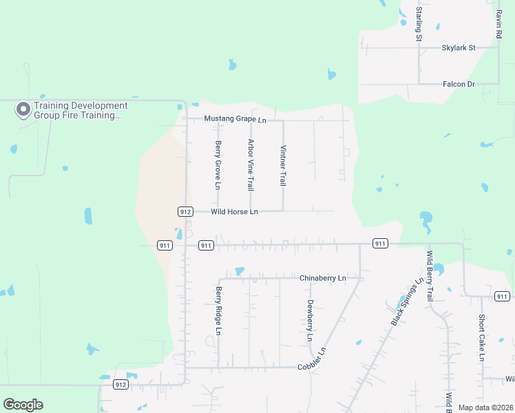 map of restaurants, bars, coffee shops, grocery stores, and more near 3616 Wild Horse Lane in Joshua