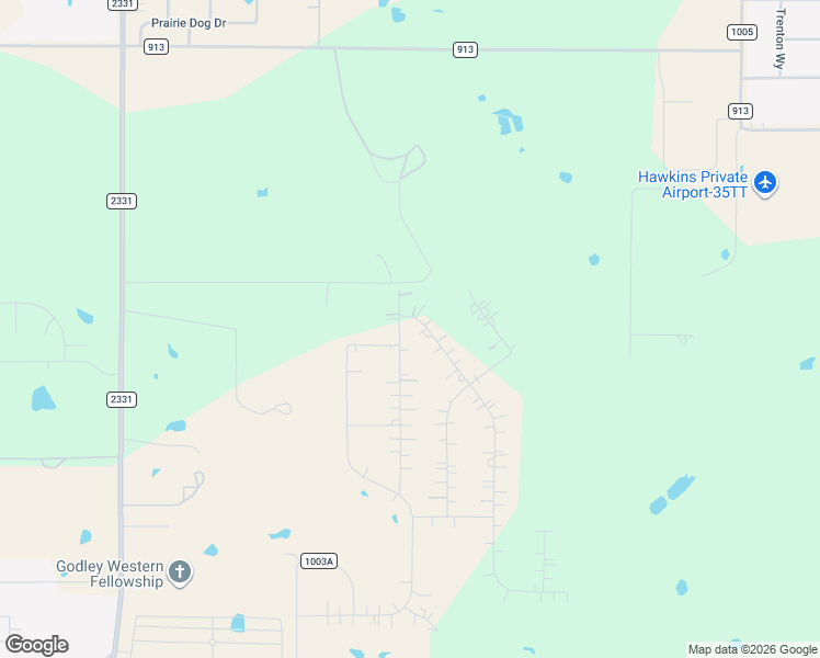 map of restaurants, bars, coffee shops, grocery stores, and more near 12909 Farm to Market Road 2331 in Godley