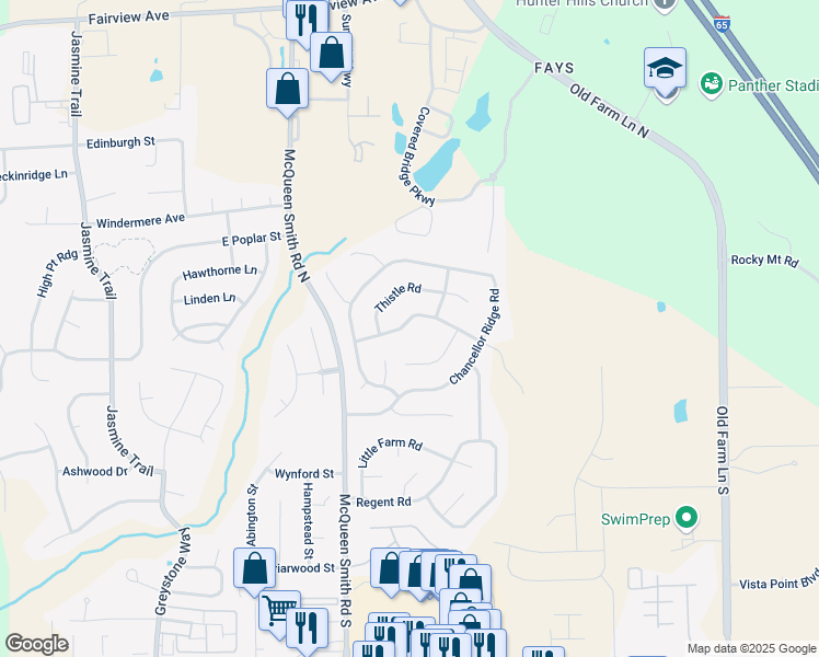 map of restaurants, bars, coffee shops, grocery stores, and more near 781 Stapleford Trail in Prattville