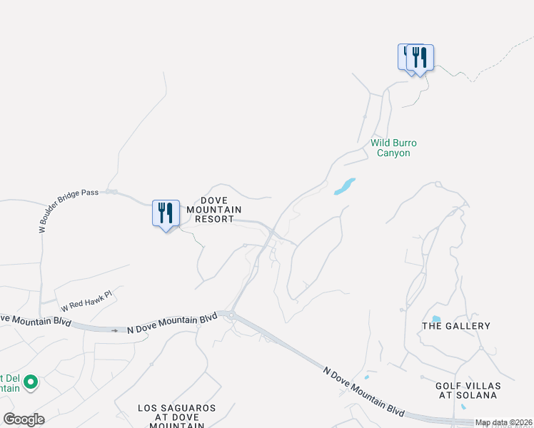 map of restaurants, bars, coffee shops, grocery stores, and more near 6231 West Rockpoint Ridge Place in Marana