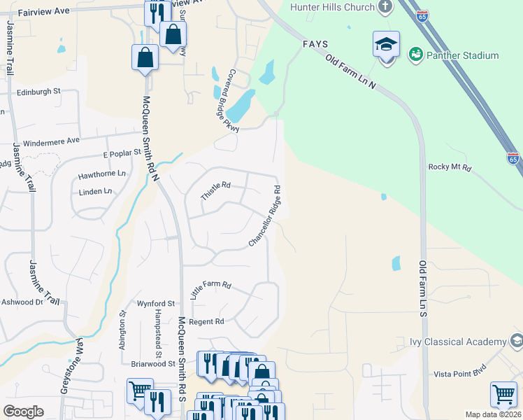 map of restaurants, bars, coffee shops, grocery stores, and more near 796 Stapleford Trail in Prattville