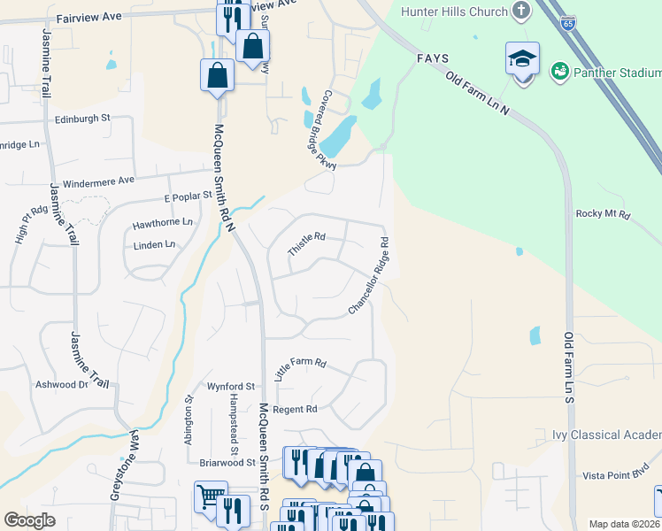 map of restaurants, bars, coffee shops, grocery stores, and more near 787 Stapleford Trail in Prattville
