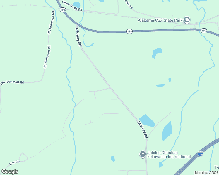 map of restaurants, bars, coffee shops, grocery stores, and more near 267 Midway Road in Tuskegee