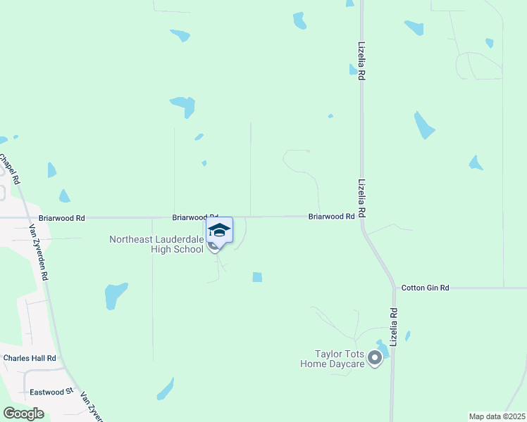map of restaurants, bars, coffee shops, grocery stores, and more near 748-772 Briarwood Rd in Meridian