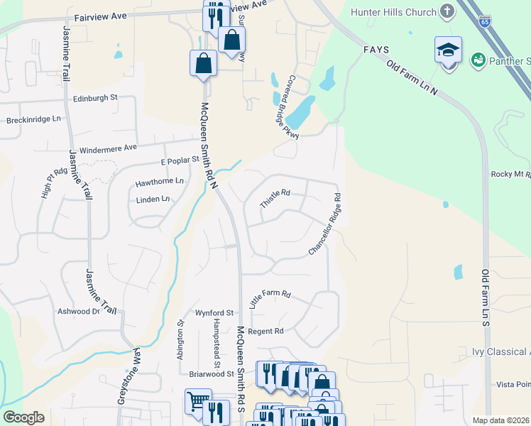map of restaurants, bars, coffee shops, grocery stores, and more near 768-770 Stapleford Trail in Prattville