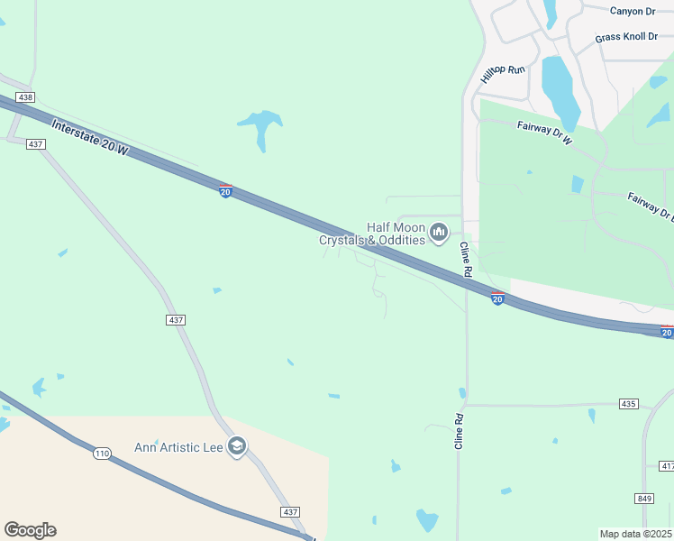map of restaurants, bars, coffee shops, grocery stores, and more near 14032 County Road 434 in Lindale