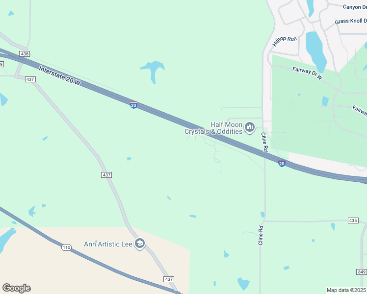 map of restaurants, bars, coffee shops, grocery stores, and more near 14032 County Road 434 in Lindale