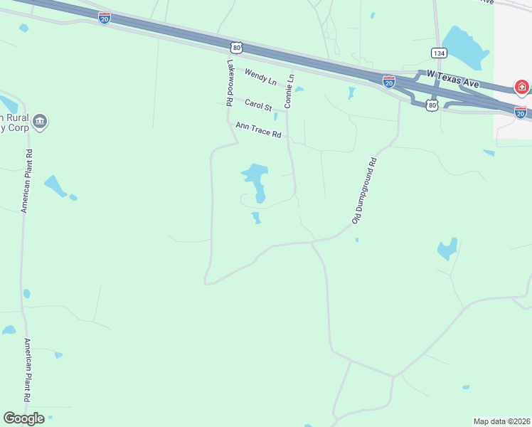 map of restaurants, bars, coffee shops, grocery stores, and more near 456 Connie Lane in Waskom