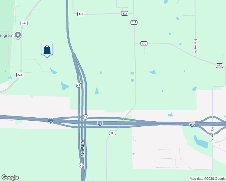 map of restaurants, bars, coffee shops, grocery stores, and more near 14129 County Road 411 in Tyler