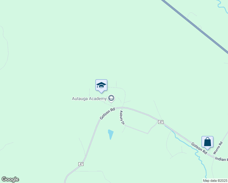map of restaurants, bars, coffee shops, grocery stores, and more near 414 Lower Gainsville Road in Prattville