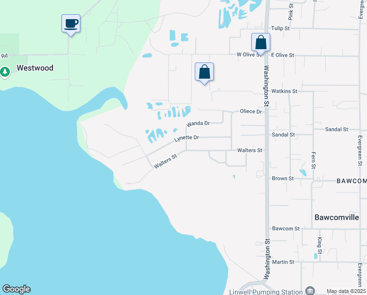 map of restaurants, bars, coffee shops, grocery stores, and more near 400 Walters Street in West Monroe