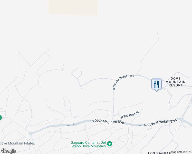 map of restaurants, bars, coffee shops, grocery stores, and more near 6832 West Boulder Bridge Pass in Marana