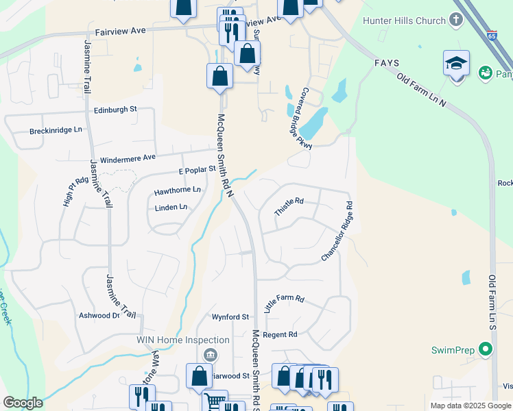 map of restaurants, bars, coffee shops, grocery stores, and more near 102 Old Prestwick Court in Prattville