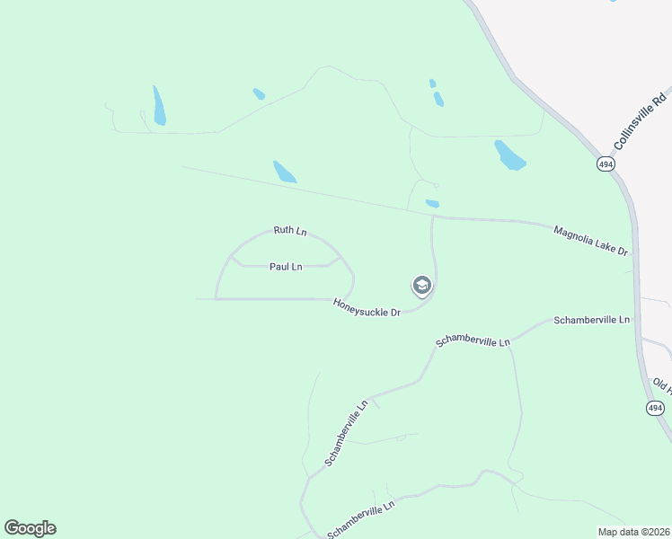 map of restaurants, bars, coffee shops, grocery stores, and more near 12440 Paul Lane in Collinsville