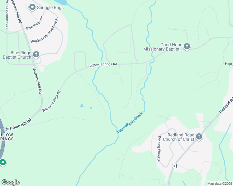 map of restaurants, bars, coffee shops, grocery stores, and more near 50 Springbrook Drive in Wetumpka