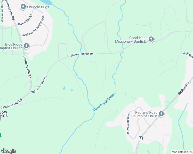 map of restaurants, bars, coffee shops, grocery stores, and more near 50 Springbrook Drive in Wetumpka