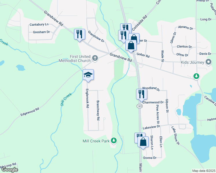 map of restaurants, bars, coffee shops, grocery stores, and more near 3335 Pinebrook Lane in Millbrook