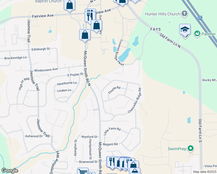 map of restaurants, bars, coffee shops, grocery stores, and more near 1995 Chancellor Ridge Road in Prattville