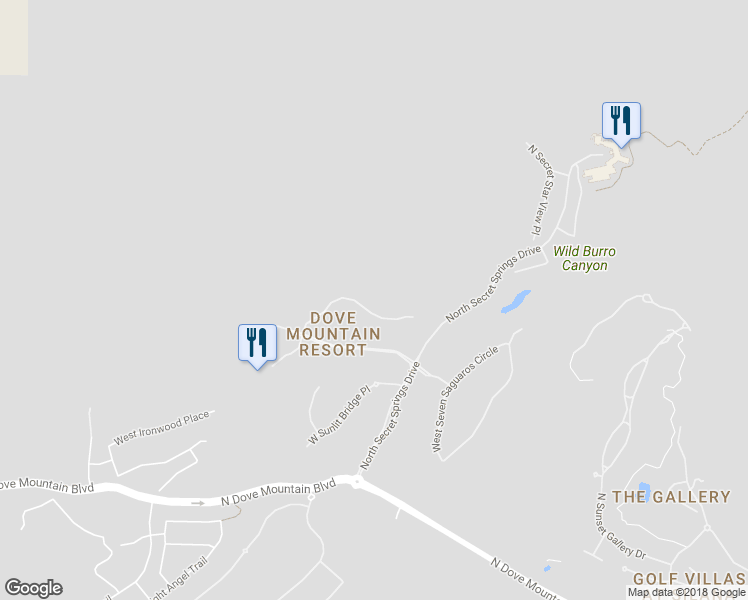 map of restaurants, bars, coffee shops, grocery stores, and more near 6280 West Rockpoint Ridge Place in Marana