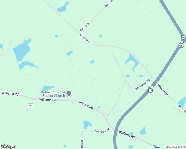 map of restaurants, bars, coffee shops, grocery stores, and more near 5008 Addison Trail in Statesboro