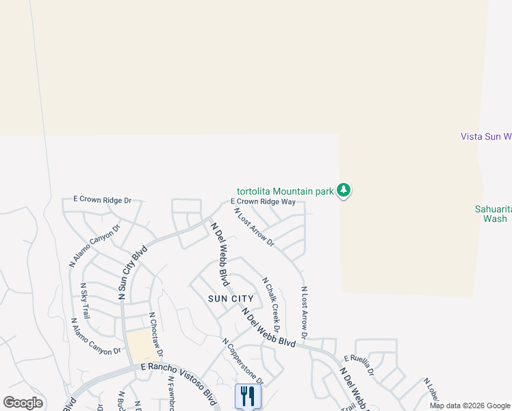 map of restaurants, bars, coffee shops, grocery stores, and more near 14741 North Silver Hawk Drive in Oro Valley