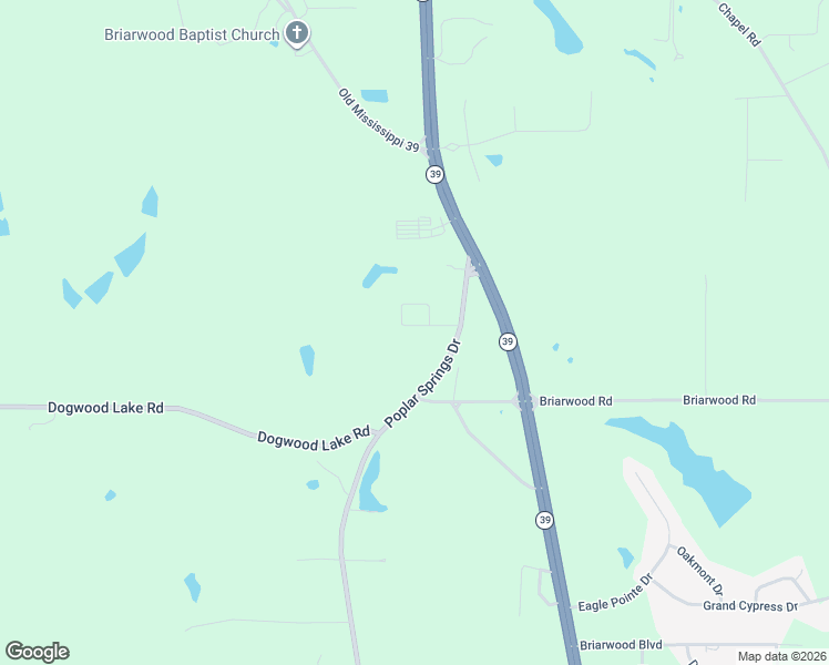 map of restaurants, bars, coffee shops, grocery stores, and more near 8401-8459 Poplar Springs Drive in Meridian