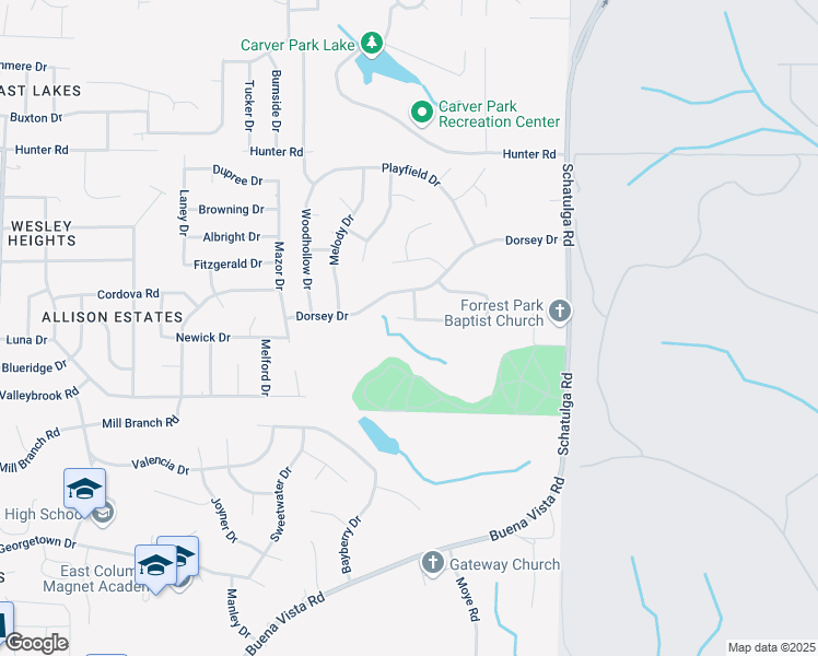 map of restaurants, bars, coffee shops, grocery stores, and more near 6614 Cove Circle in Columbus