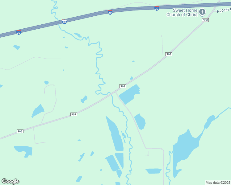 map of restaurants, bars, coffee shops, grocery stores, and more near 6501 Farm to Market Road 968 in Hallsville