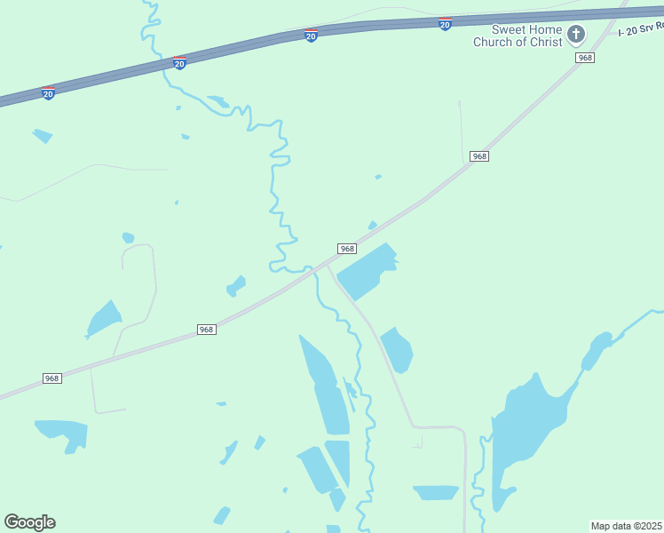 map of restaurants, bars, coffee shops, grocery stores, and more near 6501 Farm to Market Road 968 in Hallsville