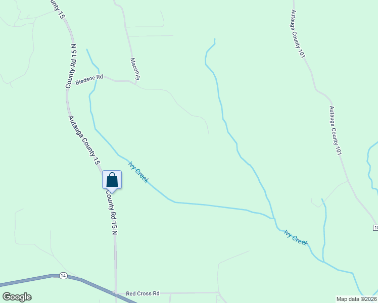 map of restaurants, bars, coffee shops, grocery stores, and more near 3639 Bledsoe Road in Autaugaville