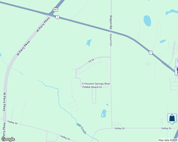 map of restaurants, bars, coffee shops, grocery stores, and more near 1501 Quail Run Lane in Perry