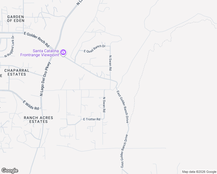 map of restaurants, bars, coffee shops, grocery stores, and more near 14813 North Swan Road in Tucson