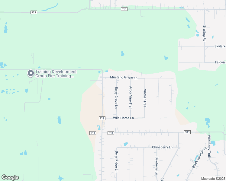 map of restaurants, bars, coffee shops, grocery stores, and more near 6605 Berry Grove Lane in Joshua