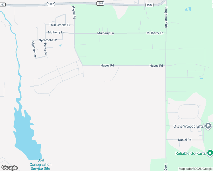map of restaurants, bars, coffee shops, grocery stores, and more near 6420 Hayes Road in Midlothian
