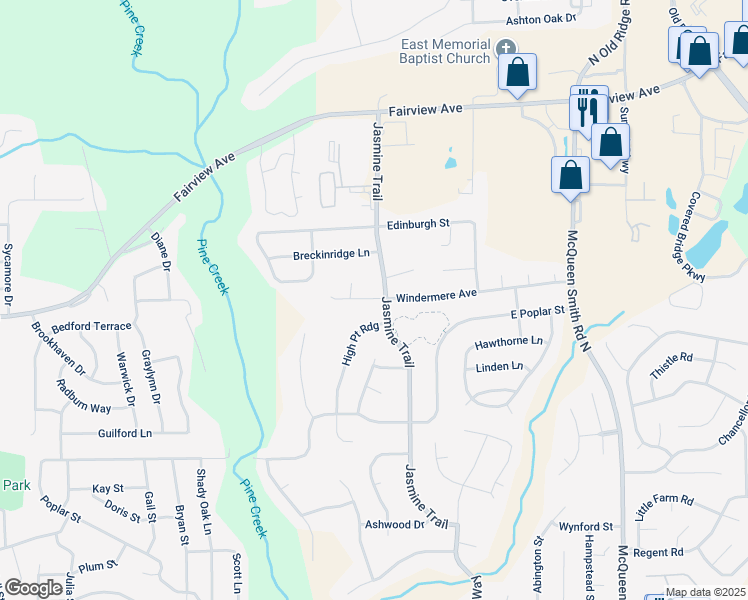 map of restaurants, bars, coffee shops, grocery stores, and more near in Prattville