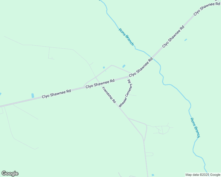 map of restaurants, bars, coffee shops, grocery stores, and more near 837 Friendship Road in Clyo