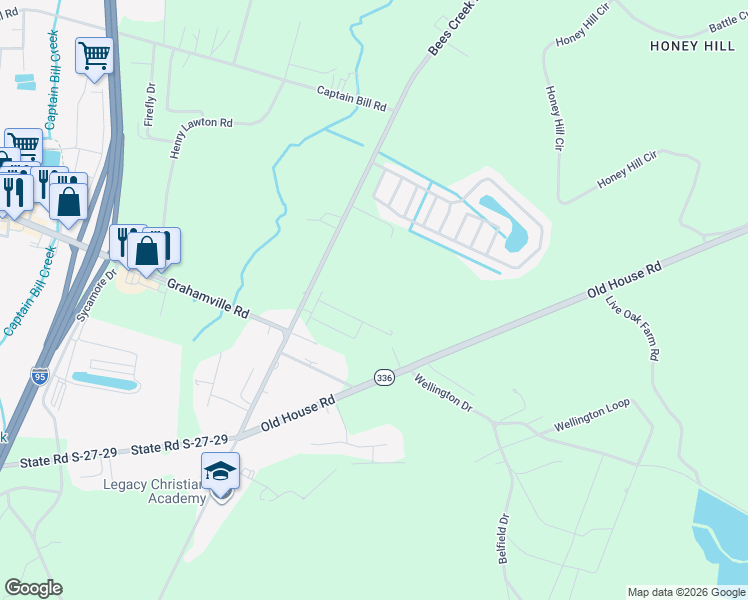 map of restaurants, bars, coffee shops, grocery stores, and more near 285 Wisteria Lane in Ridgeland