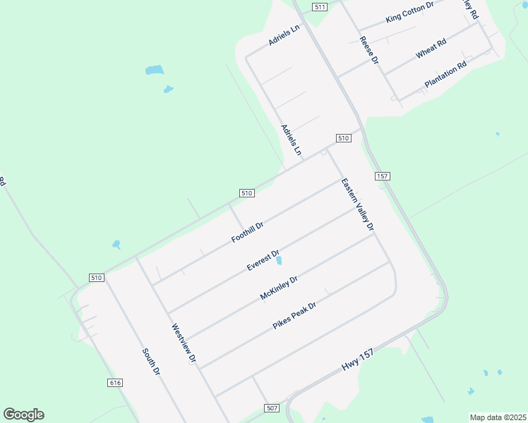 map of restaurants, bars, coffee shops, grocery stores, and more near 11117 Foothill Drive in Venus
